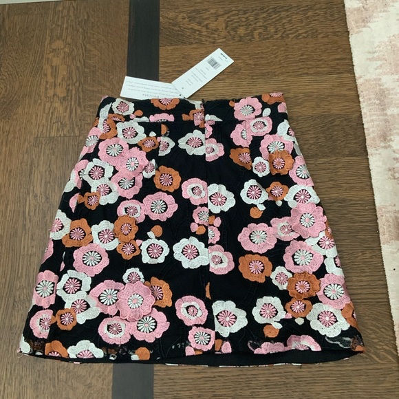 FRENCH CONNECTION Astrida Aliyha Lace Mini Skirt Moonless Night Multi Size XS - Picture 8 of 11